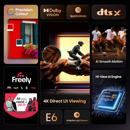 📺 Hisense 43” 4K Ultra HD Smart TV – Precision, Power & Perfection